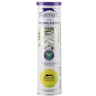 Dunlop Slazenger Wimbledon Balles de tennis Tube de 4 balles de tenue Dobok Approuvé Tube (Violet) Dunlop Slazenger Wimbledon Balles de tennis Tube de 4 balles de tenue Dobok Approuvé Tube (Violet)