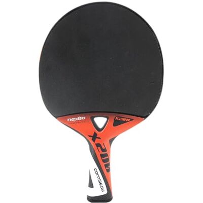 Cornilleau Raquette de ping-Pong d'extérieur performante et Ultra-légère Nexeo X200 Carbon Noir et Orange Cornilleau Raquette de ping-Pong d'extérieur performante et Ultra-légère Nexeo X200 Carbon Noir et Orange
