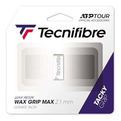 Tecnifibre Wax Max Grip de Tennis Adulte Unisexe, Blanc, Taille Unique Tecnifibre Wax Max Grip de Tennis Adulte Unisexe, Blanc, Taille Unique