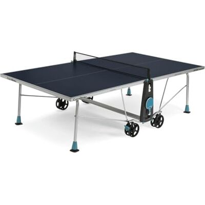 Cornilleau Table de ping-Pong d'extérieur 200X Outdoor Stratifié 5mm FFTT Compact Technology SOFTMAT Bleu Cornilleau Table de ping-Pong d'extérieur 200X Outdoor Stratifié 5mm FFTT Compact Technology SOFTMAT Bleu