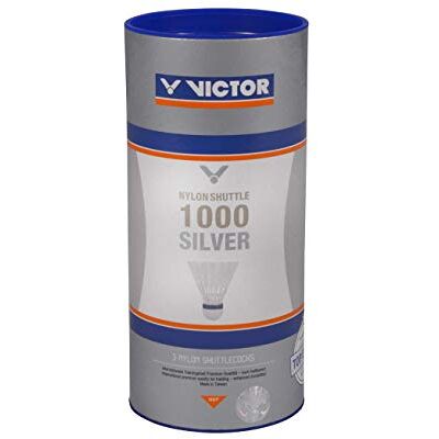 VICTOR International Nylonball Shuttle 1000 Volants badminton Tube de 3 Jaune medium VICTOR International Nylonball Shuttle 1000 Volants badminton Tube de 3 Jaune medium