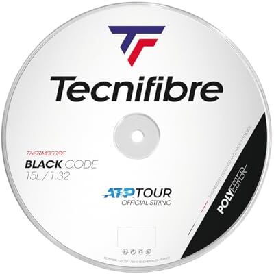 Tecnifibre Bobine 200M-BLACK Code 1.32 Cordage de Tennis Adulte Unisexe, Noir, Unique Tecnifibre Bobine 200M-BLACK Code 1.32 Cordage de Tennis Adulte Unisexe, Noir, Unique