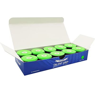 G-Lueck Lot de 10 bandes de préhension de tennis (très adhérentes) 0,50-0,60 mm d'épaisseur Overgrip pour raquette de squash, badminton et baby-foot avec bande de finition autocollante G-Lueck Lot de 10 bandes de préhension de tennis (très adhérentes) 0,50-0,60 mm d'épaisseur Overgrip pour raquette de squash, badminton et baby-foot avec bande de finition autocollante