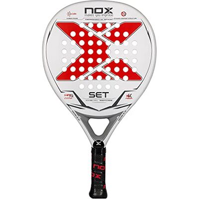 NOX Set Exclusive Series Standard Raquette de Padel Blanc/Rouge NOX Set Exclusive Series Standard Raquette de Padel Blanc/Rouge