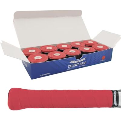 G-Lueck Lot de 10 bandes de préhension de tennis (très adhérentes) 0,50-0,60 mm d'épaisseur Overgrip pour raquette de squash, badminton et baby-foot avec bande de finition autocollante G-Lueck Lot de 10 bandes de préhension de tennis (très adhérentes) 0,50-0,60 mm d'épaisseur Overgrip pour raquette de squash, badminton et baby-foot avec bande de finition autocollante