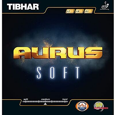 Tibhar Revêtement de tennis de table Aurus Soft, rouge, 1,9mm Tibhar Revêtement de tennis de table Aurus Soft, rouge, 1,9mm