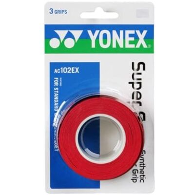 YONEX Super GRAP Lot de 3 surgrips de tennis, badminton, squash, couleurs variées YONEX Super GRAP Lot de 3 surgrips de tennis, badminton, squash, couleurs variées