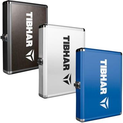 Tibhar Mallette de tennis de table en aluminium Cube Premium II pour 1 raquette et 3 balles Rectangulaire Sac pour raquette de tennis de table Bois Argenté Tibhar Mallette de tennis de table en aluminium Cube Premium II pour 1 raquette et 3 balles Rectangulaire Sac pour raquette de tennis de table Bois Argenté