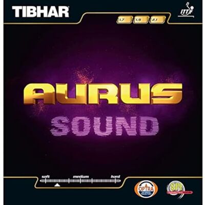 Tibhar Aurus Sound Revêtement en caoutchouc pour table de ping pong Tibhar Aurus Sound Revêtement en caoutchouc pour table de ping pong