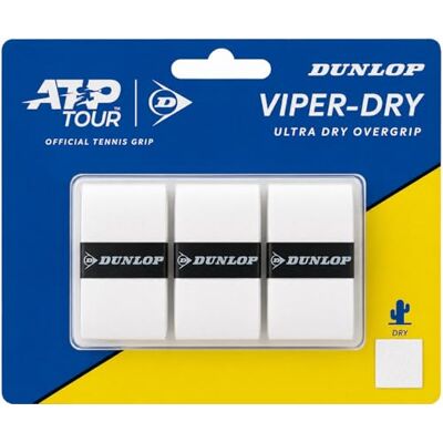 Dunlop Atp Viper Dry Ogrip Lot de 3 bandes antidérapantes Blanc Taille unique Dunlop Atp Viper Dry Ogrip Lot de 3 bandes antidérapantes Blanc Taille unique