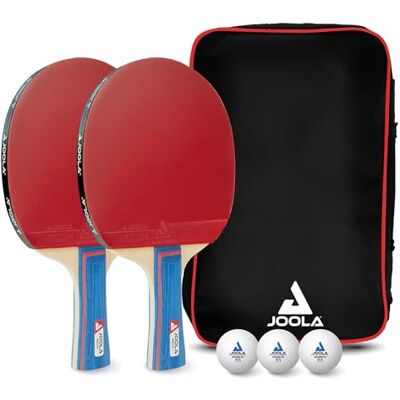 JOOLA Set de tennis de table avec raquette de tennis de table, balles de tennis de table, housse de tennis de table, filet de tennis de table, approuvé ITTF JOOLA Set de tennis de table avec raquette de tennis de table, balles de tennis de table, housse de tennis de table, filet de tennis de table, approuvé ITTF