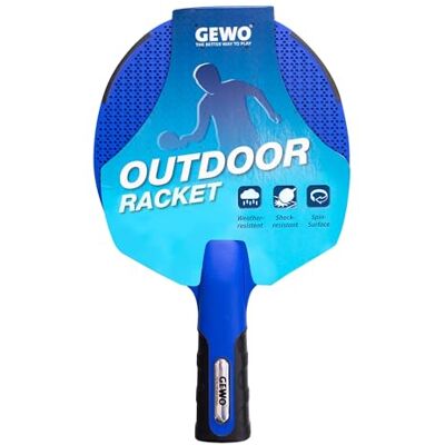 GEWO Outdoor Raquette de tennis de table concave Bleu GEWO Outdoor Raquette de tennis de table concave Bleu