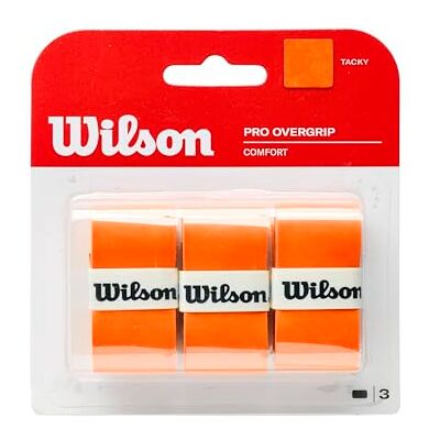 Wilson Lot de 3 surgrips unisexes pour adulte, orange Wilson Lot de 3 surgrips unisexes pour adulte, orange