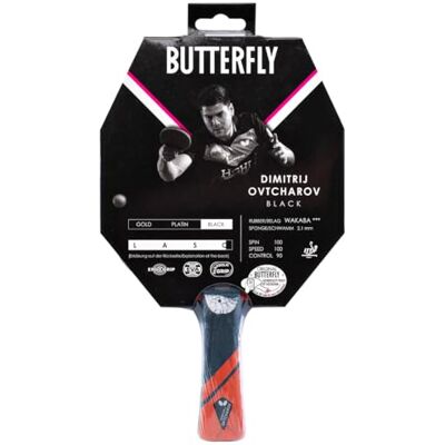 Butterfly ® Dimitrij Ovtcharov Black Raquette de tennis de table Technologie EVA Revêtement Wakaba certifié ITTF éponge 2,1 mm Raquette de tennis de table Bat TT professionnelle pour joueurs Butterfly ® Dimitrij Ovtcharov Black Raquette de tennis de table Technologie EVA Revêtement Wakaba certifié ITTF éponge 2,1 mm Raquette de tennis de table Bat TT professionnelle pour joueurs