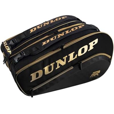 Dunlop Paletero Elite Sacoche de padel Noir/doré (Moyano) Dunlop Paletero Elite Sacoche de padel Noir/doré (Moyano)