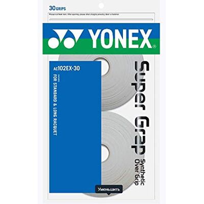 YONEX AC102-30 Tennis Wet Super Grip Lot de 30 gants de tennis Blanc YONEX AC102-30 Tennis Wet Super Grip Lot de 30 gants de tennis Blanc