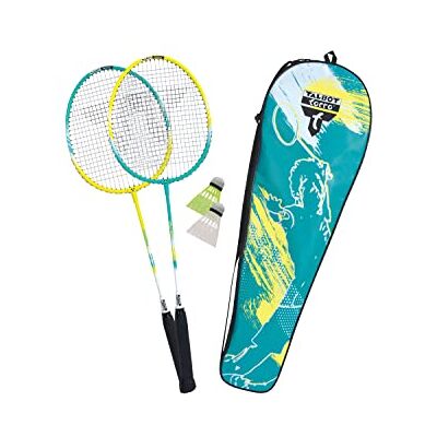 Talbot Torro Set de badminton Premium 2-Fighter, 2 Raquettes Légères et Maniables en Aluminium, 2 Volants, Dans un Sac précieux, 449412 Talbot Torro Set de badminton Premium 2-Fighter, 2 Raquettes Légères et Maniables en Aluminium, 2 Volants, Dans un Sac précieux, 449412