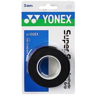 YONEX Super GRAP Lot de 3 surgrips de tennis, badminton, squash, couleurs variées YONEX Super GRAP Lot de 3 surgrips de tennis, badminton, squash, couleurs variées