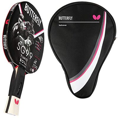 Butterfly Timo Boll SG99 Raquette de tennis de table + housse Drive Case Set de raquettes de tennis de table Set professionnel Butterfly Timo Boll SG99 Raquette de tennis de table + housse Drive Case Set de raquettes de tennis de table Set professionnel