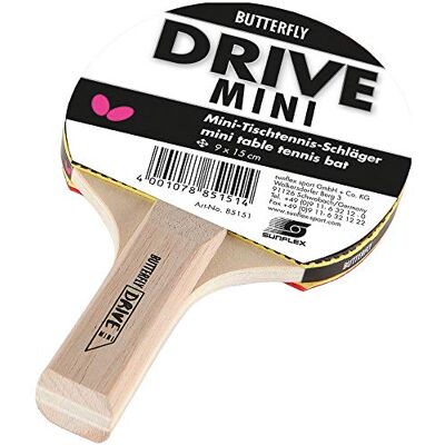 Butterfly Mini Raquette de Tennis de Table Unisexe Noir/Marron Taille M Butterfly Mini Raquette de Tennis de Table Unisexe Noir/Marron Taille M