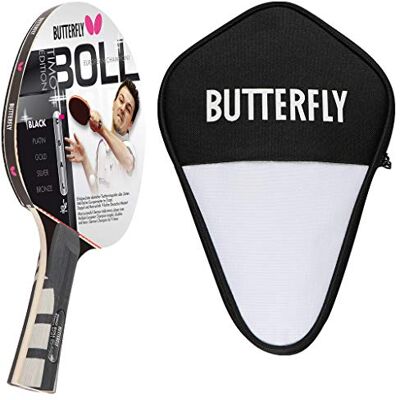 Butterfly Timo Boll Black Raquette de tennis de table + housse Cell Case Set de raquettes de tennis de table Set professionnel Butterfly Timo Boll Black Raquette de tennis de table + housse Cell Case Set de raquettes de tennis de table Set professionnel