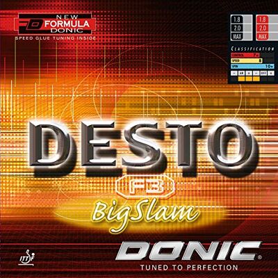 Donic Desto F3 Bigslam Caoutchouc de tennis de table Donic Desto F3 Bigslam Caoutchouc de tennis de table
