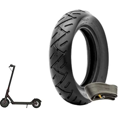 ECOVELO Ecovelò 1 Pneu 10x2.50 + Chambre à air Roue de Rechange pour Scooter Electrique et Hoverboard 10 ECOVELO Ecovelò 1 Pneu 10x2.50 + Chambre à air Roue de Rechange pour Scooter Electrique et Hoverboard 10