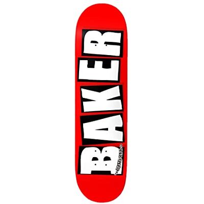 Baker Plateau Skate Brand Logo White 8.5 x 32 Baker Plateau Skate Brand Logo White 8.5 x 32