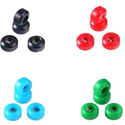 Xinglongs Lot de 8 roues de skateboard professionnelles en polyuréthane + métal uréthane CNC pour touches en bois (blanc) Xinglongs Lot de 8 roues de skateboard professionnelles en polyuréthane + métal uréthane CNC pour touches en bois (blanc)