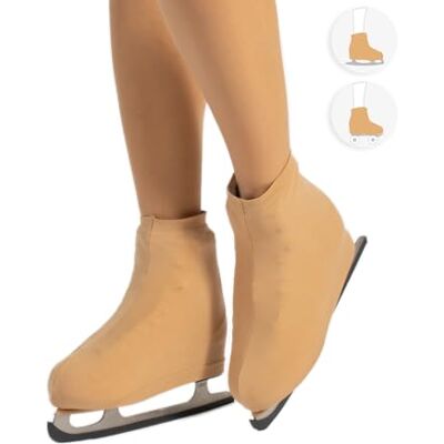 CALZITALY Couvre Patins de Patinage Artistique ou Roller pour Femme et Filles, 28-42, Fabriqué en Italie (Naturel, 38-42) CALZITALY Couvre Patins de Patinage Artistique ou Roller pour Femme et Filles, 28-42, Fabriqué en Italie (Naturel, 38-42)
