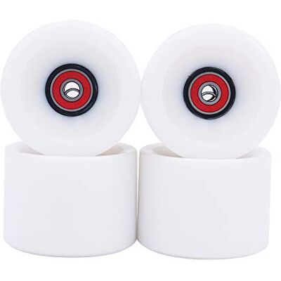 POFET Roues de longboard 78 A pour Penny Softweehls ABEC 9 à roulement à billes rétro et mini Cruiser Skateboard 70 x 51 mm de long (blanc) POFET Roues de longboard 78 A pour Penny Softweehls ABEC 9 à roulement à billes rétro et mini Cruiser Skateboard 70 x 51 mm de long (blanc)