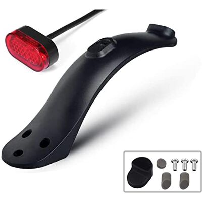 Yungeln Garde Boue arrière avec Feux arrière Compatible pour Trottinette Electrique Xiaomi 1S M365 Pro Yungeln Garde Boue arrière avec Feux arrière Compatible pour Trottinette Electrique Xiaomi 1S M365 Pro