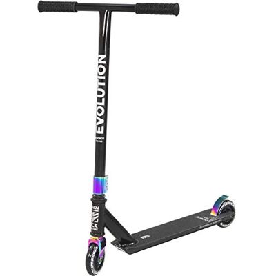 Raven – Trottinette Enfant, Adulte Scooter – Trottinette Freestyle Pour Apprendre des Figures au Skatepark – Roues PU 100 mm, Roulements ABEC-9 – Evolution Rookie Raven – Trottinette Enfant, Adulte Scooter – Trottinette Freestyle Pour Apprendre des Figures au Skatepark – Roues PU 100 mm, Roulements ABEC-9 – Evolution Rookie