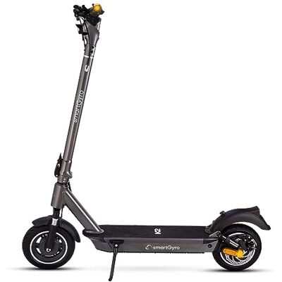 SMARTGYRO K2 Titan Trottinette électrique 48 V, batterie 13 Ah, portée de 50 km, roues pneumatiques sans chambre à air de 10 pouces, suspension, triple freinage, clignotant, application, deuxième SMARTGYRO K2 Titan Trottinette électrique 48 V, batterie 13 Ah, portée de 50 km, roues pneumatiques sans chambre à air de 10 pouces, suspension, triple freinage, clignotant, application, deuxième
