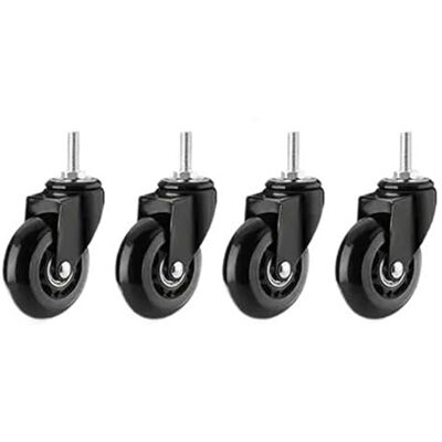 Gladiaond Lot de 5 roulettes silencieuses universelles M8/M10*25 mm en PU for électrophorèse, avec frein intégré, for trottinette ou équipement loisirs(M8x25mm-Universal) Gladiaond Lot de 5 roulettes silencieuses universelles M8/M10*25 mm en PU for électrophorèse, avec frein intégré, for trottinette ou équipement loisirs(M8x25mm-Universal)