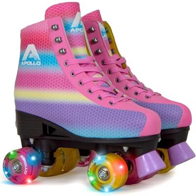 Apollo Patins à roulettes Disco Roller pour enfants et femmes réglables Patins à roulettes classiques pour filles, enfants et femmes : patins à roulettes, patins à roulettes, taille 31 à 42 Apollo Patins à roulettes Disco Roller pour enfants et femmes réglables Patins à roulettes classiques pour filles, enfants et femmes : patins à roulettes, patins à roulettes, taille 31 à 42