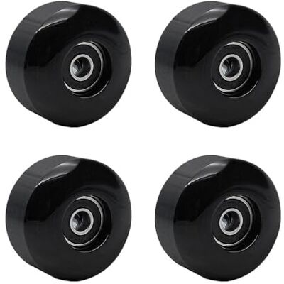 MiOYOOW Roues de Skateboard, 52 X 32mm 4 Pcs Roues de PU Dureté 95A, Roues de Skates avec Roulements, Replacement Set pour Planche et Patins à roulettes MiOYOOW Roues de Skateboard, 52 X 32mm 4 Pcs Roues de PU Dureté 95A, Roues de Skates avec Roulements, Replacement Set pour Planche et Patins à roulettes