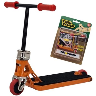 TAILWHIP PRO Trottinette avec roulements à billes – Pas de jeu, silencieux, autocollants de planche pour personnalisation, en métal robuste, pour enfants et adultes, orange brillant TAILWHIP PRO Trottinette avec roulements à billes – Pas de jeu, silencieux, autocollants de planche pour personnalisation, en métal robuste, pour enfants et adultes, orange brillant