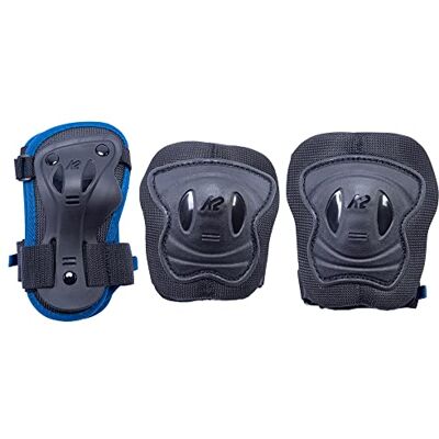 K2 Skates Unisexe-Adult Protections pour patins en ligne RAIDER PRO PAD SET blue — S (Knee : A:27-31cm B:25-29cm / Elbow: A:22-25cm B:20-23cm / Wrist: A:17-19cm B:14-16cm) — 30E1400 K2 Skates Unisexe-Adult Protections pour patins en ligne RAIDER PRO PAD SET blue — S (Knee : A:27-31cm B:25-29cm / Elbow: A:22-25cm B:20-23cm / Wrist: A:17-19cm B:14-16cm) — 30E1400