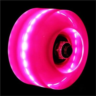 Gwyzax Lot de 4 roues de skateboard Longboard lumineuses avec roulements, accessoires de patins à roulettes à double rangée, résistants à l'usure Gwyzax Lot de 4 roues de skateboard Longboard lumineuses avec roulements, accessoires de patins à roulettes à double rangée, résistants à l'usure