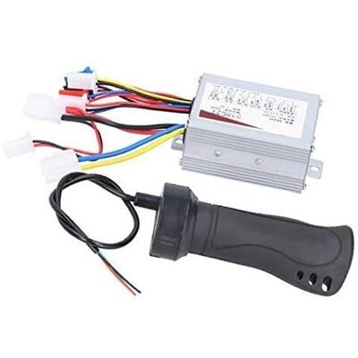 ZAPYVET Contrôleur de vitesse à balais for moteur 36 V 500 W avec poignée d'accélérateur 8,5 x 6,2 x 3,4 cm, for scooters électriques, vélos électriques, tricycles Contrôleur de trottinette électrique ZAPYVET Contrôleur de vitesse à balais for moteur 36 V 500 W avec poignée d'accélérateur 8,5 x 6,2 x 3,4 cm, for scooters électriques, vélos électriques, tricycles Contrôleur de trottinette électrique