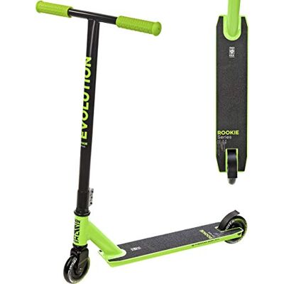 Raven – Trottinette Enfant, Adulte Scooter – Trottinette Freestyle Pour Apprendre des Figures au Skatepark – Roues PU 100 mm, Roulements ABEC-9 – Evolution Rookie Raven – Trottinette Enfant, Adulte Scooter – Trottinette Freestyle Pour Apprendre des Figures au Skatepark – Roues PU 100 mm, Roulements ABEC-9 – Evolution Rookie