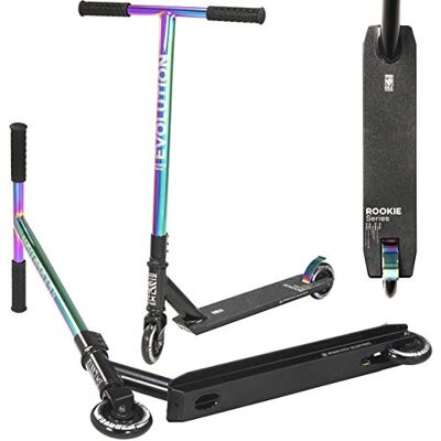 Raven – Trottinette Enfant, Adulte Scooter – Trottinette Freestyle Pour Apprendre des Figures au Skatepark – Roues PU 100 mm, Roulements ABEC-9 – Evolution Rookie Raven – Trottinette Enfant, Adulte Scooter – Trottinette Freestyle Pour Apprendre des Figures au Skatepark – Roues PU 100 mm, Roulements ABEC-9 – Evolution Rookie