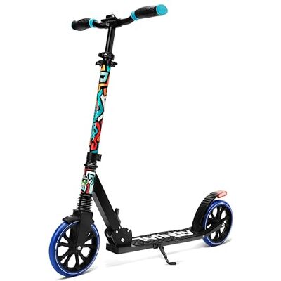 SereneLife Trottinette Freestyle, Trottinette adulte et ado Hauteur Réglable, Scooter Tout Terrain avec Grande Roues et Suspension, Manœuvre facile et Pliable SereneLife Trottinette Freestyle, Trottinette adulte et ado Hauteur Réglable, Scooter Tout Terrain avec Grande Roues et Suspension, Manœuvre facile et Pliable
