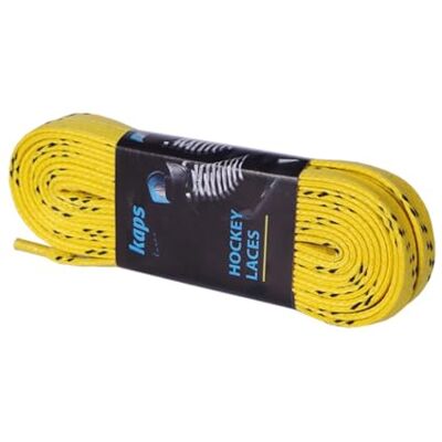 Kaps Lacets professionnels pour patins à glace de hockey Cirés Conviennent également pour les rollers et les patins à roulettes, jaune, 305 cm 120 inch Kaps Lacets professionnels pour patins à glace de hockey Cirés Conviennent également pour les rollers et les patins à roulettes, jaune, 305 cm 120 inch