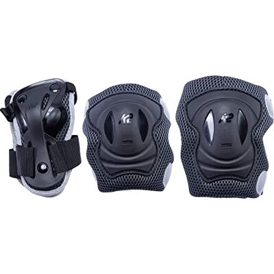 K2 Sconosciuto Performance Pad Set M, protections pour patins en ligne unisexe pour adultes, Black-Anthracite, 50 K2 Sconosciuto Performance Pad Set M, protections pour patins en ligne unisexe pour adultes, Black-Anthracite, 50