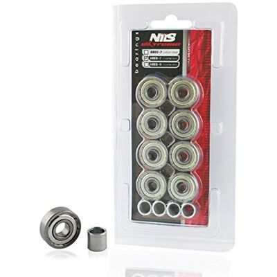Nils Extreme Rillen Roulements à Billes # ABEC 7 8 pièces pour Skateboard et Rollers et Rollers Nils Extreme Rillen Roulements à Billes # ABEC 7 8 pièces pour Skateboard et Rollers et Rollers