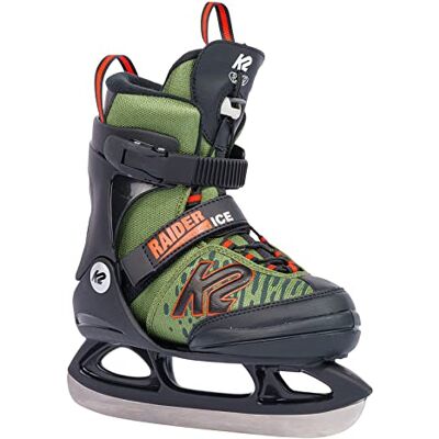 K2 Patins à glace Raider Ice 25G0110.1.1.S Pour garçon Vert/orange K2 Patins à glace Raider Ice 25G0110.1.1.S Pour garçon Vert/orange
