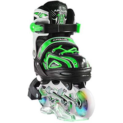 Apollo Super Blades X Pro, S, M, L, Roues LED illuminées Rollers pour Enfants idéals pour débutants, Patins à roulettes Confortables Patins Inline pour Filles et garçons Apollo Super Blades X Pro, S, M, L, Roues LED illuminées Rollers pour Enfants idéals pour débutants, Patins à roulettes Confortables Patins Inline pour Filles et garçons