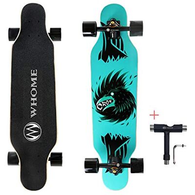 WHOME Pro Longboards – Petit longboard de croisière pour adulte/enfant/fille/garçon Pro/débutant avec outil en T 78,7 cm WHOME Pro Longboards – Petit longboard de croisière pour adulte/enfant/fille/garçon Pro/débutant avec outil en T 78,7 cm